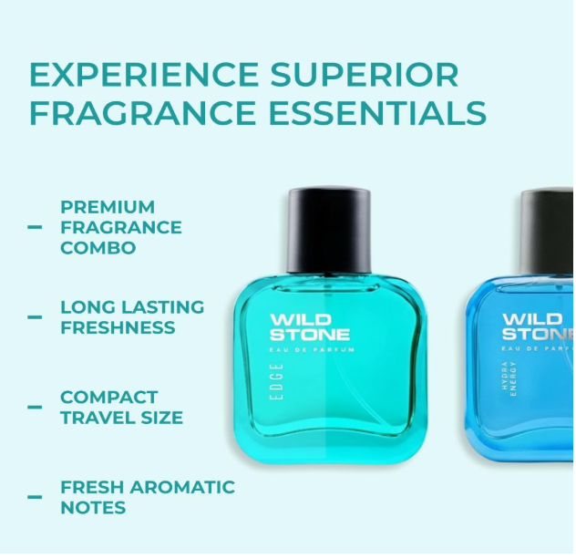 Wild Stone Edge And Hydra Energy Perfume Spray Combo For Men 30Ml (Pack Of 2) - Image 2