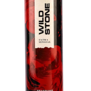 Wild Stone Ultra Sensual Talcum Powder for Men, 400gm, Perfumed Deodorant Talc with Masculine Aromas, Keeps You Smelling Fresh All-day Long
