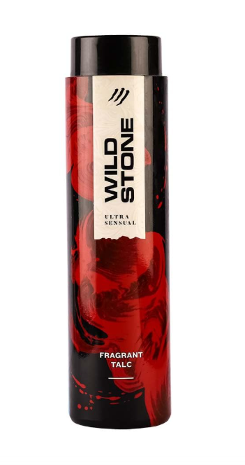 Wild Stone Ultra Sensual Talcum Powder for Men, 400gm, Perfumed Deodorant Talc with Masculine Aromas, Keeps You Smelling Fresh All-day Long