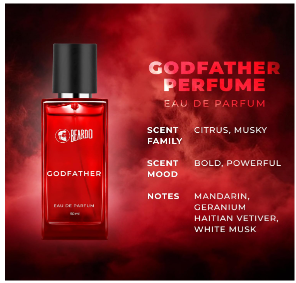 BEARDO Godfather Perfume For Men, 50Ml | Aromatic, Spicy Perfume For Men Long Lasting Perfume For Date Night Fragrance | Body Spray For Men | Gift For Husband | Gift For Boyfriend - Image 2