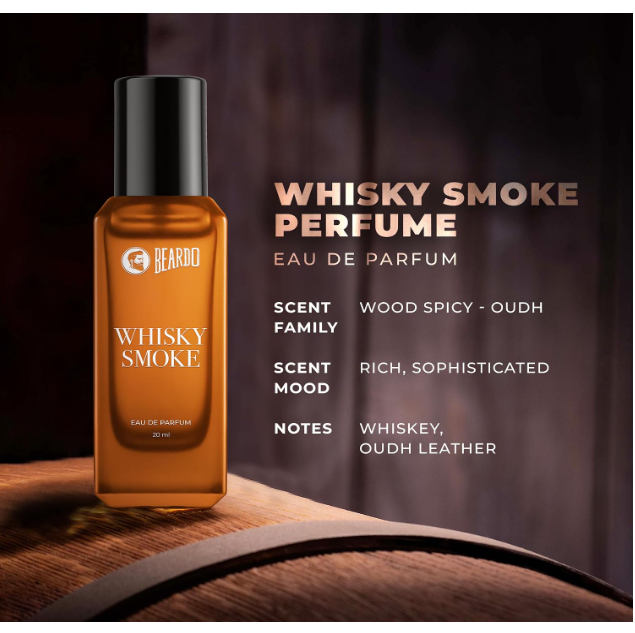 Beardo Godfather & Whiskey Smoke Masculine Fragrance Combo (20ml x 2) | Strong, Long-Lasting Perfume Set | Premium Gift for Men | Long Lasting Fragrance | Gift for Men | Gift for Friend - Image 2