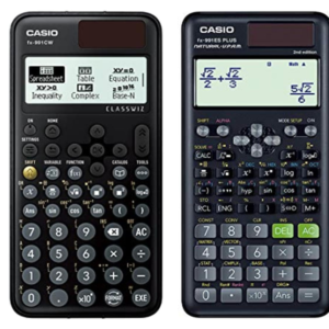 Casio FX-991CW Classwiz Non-Programmable Scientific Calculator & Casio FX-991ES Plus-2nd Edition Scientific Calculator, Black