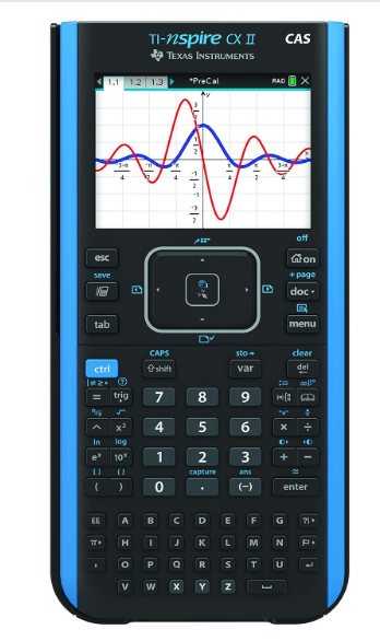 Texas Instruments TI-Nspire CX II CAS Graphing Calculator, Black