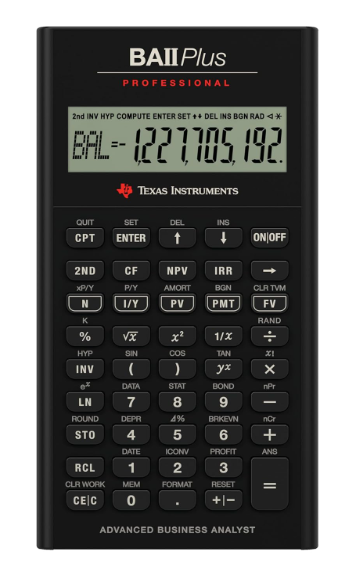Texas Instruments BA-II Plus Professional Financial Calculator, Silver