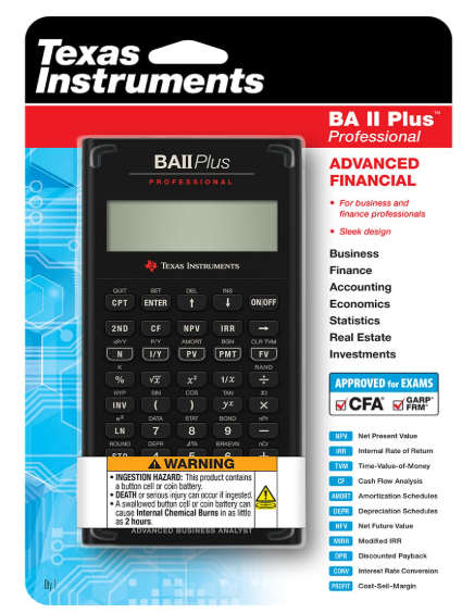 Texas Instruments BA-II Plus Professional Financial Calculator, Silver - Image 2
