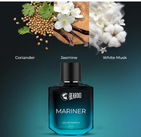 Beardo Mariner Perfume For Man, 50ml | Marine, Fresh, Musky Perfume For Men | Eau De Parfum | Perfume For Man | Long Lasting Fragrance | Gift For Men | Husband | Boyfriend - Image 2