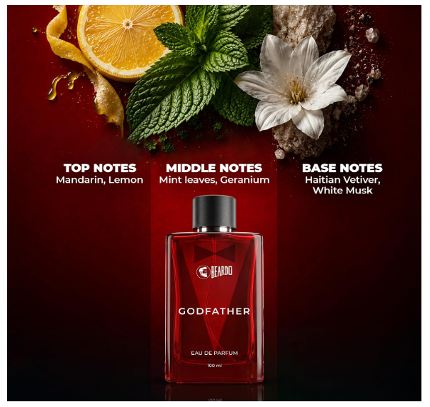 BEARDO Godfather Perfume For Man, 100ml | Aromatic, Spicy Perfume For Men | EAU DE PARFUM | Perfume For Men| Long Lasting Fragrance | Date Night Perfume | Premium Fragrance | Gift for Men | Husband | Boyfriend - Image 2