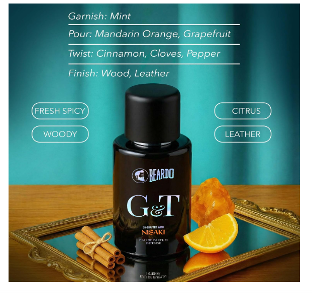 BEARDO G&T Premium Perfume For Men 30ml | Eau De Parfum, Citrusy, Spicy, Woody Premium Scent | Perfume For Men Long Lasting Smell | Premium Gift For Man | Perfume For Man - Image 2