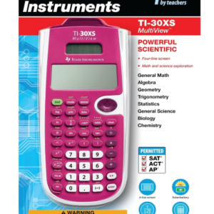 Texas Instruments TI-30XS MultiView Scientific Calculator, Pink