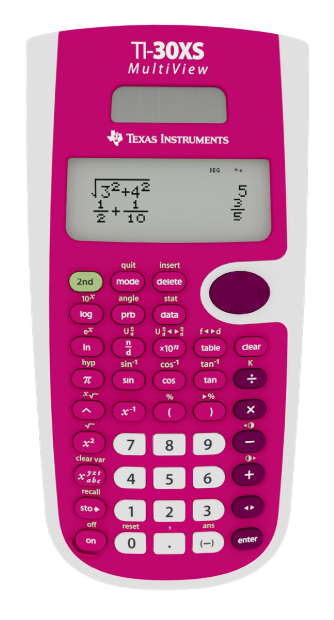 Texas Instruments TI-30XS MultiView Scientific Calculator, Pink - Image 2