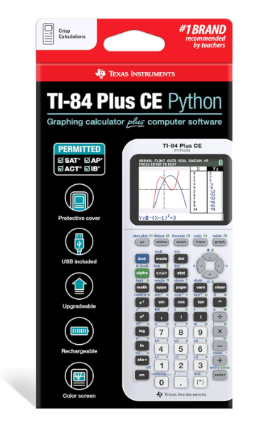 Texas Instruments TI-84 Plus CE White Calculator - Image 2