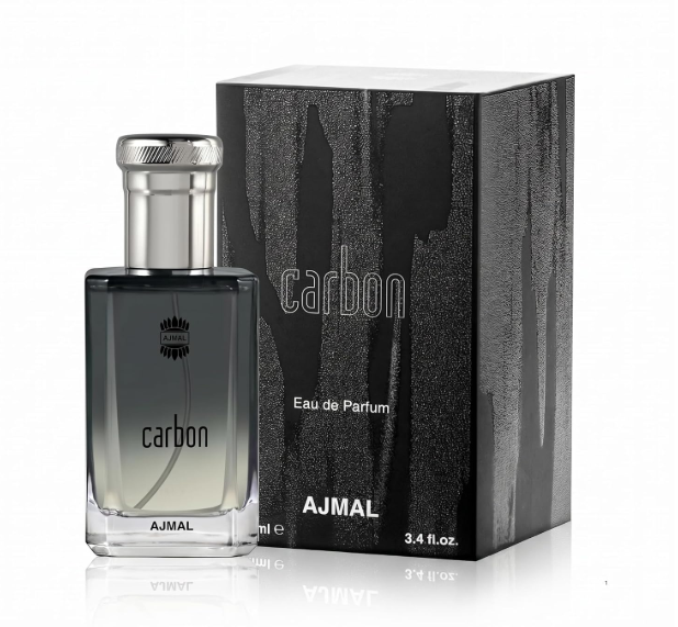 Ajmal Carbon Liquid Eau De Parfum For Men With Citrus, Fresh, Green Spicy, Woody & Musky Scent, 100ml