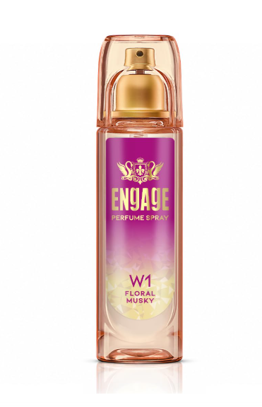 Engage W1 Perfume Spray for Women 120ml | Fruity & Floral | 24 hr Freshness | Long Lasting | No Parabens | No Silicones| Dermatologically Tested | Skin Friendly | Crafted for Everyday Luxury